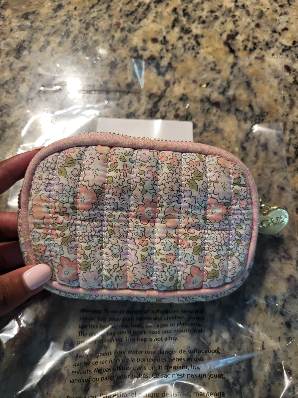 Stoney Clover X Liberty Floral Quilted Zip Micro Pouch - Pink Multi